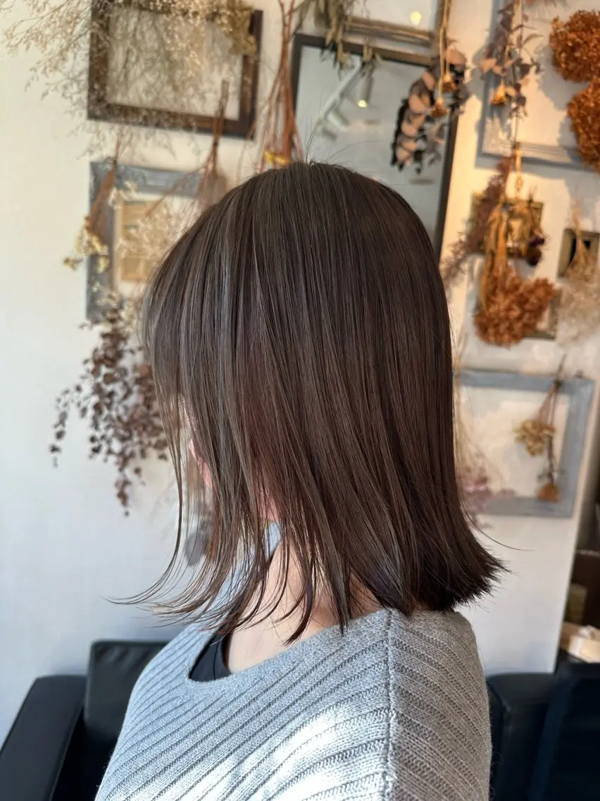 ミディアム カラー ハイライトカラー ハイライト 💜推しインナー カラー/菊池柊真💜のヘアスタイル