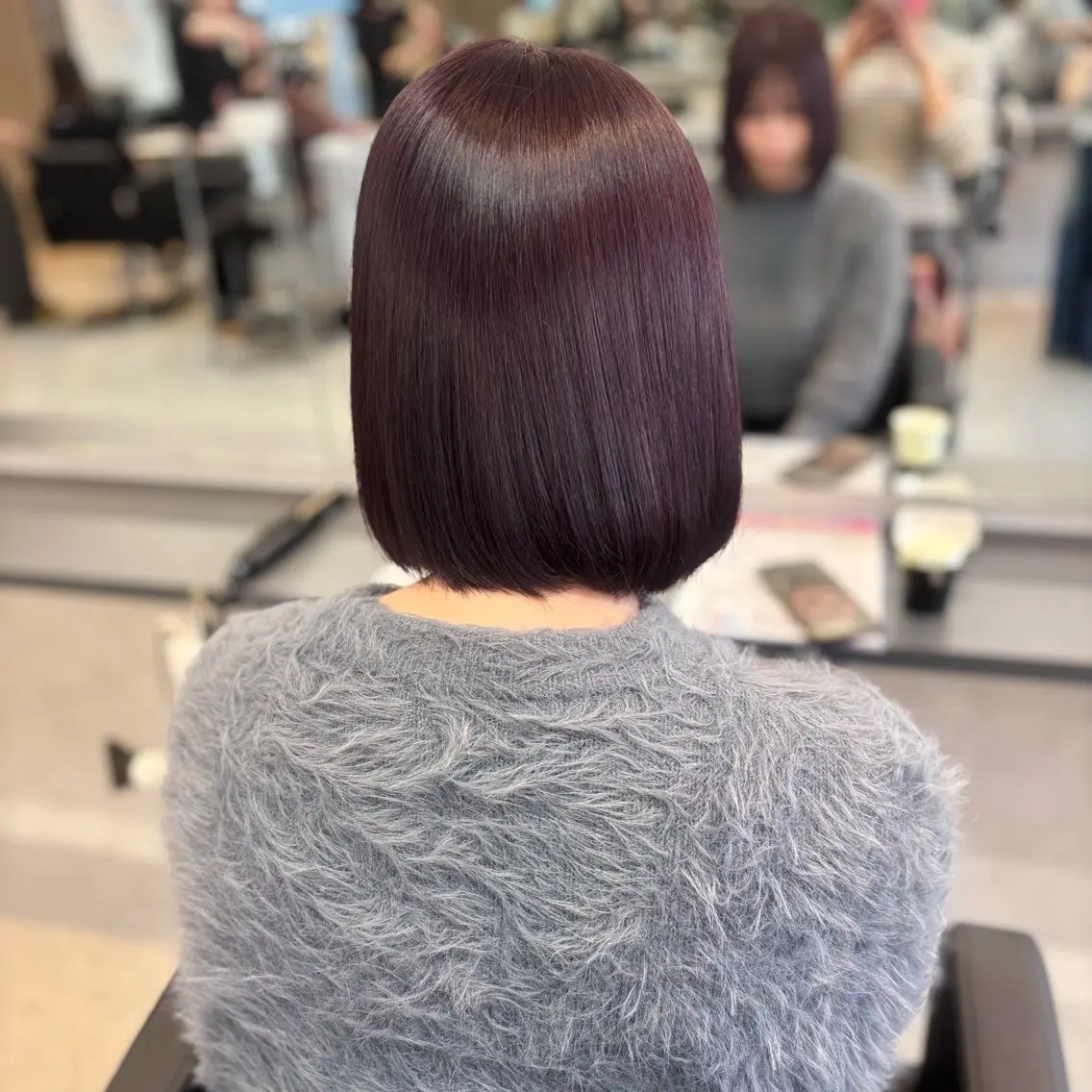 ミディアム カラー ラベンダーカラー カット ヘアカラー 🍓チサト/仙台/ 透明感カラー🪽‪のヘアスタイル