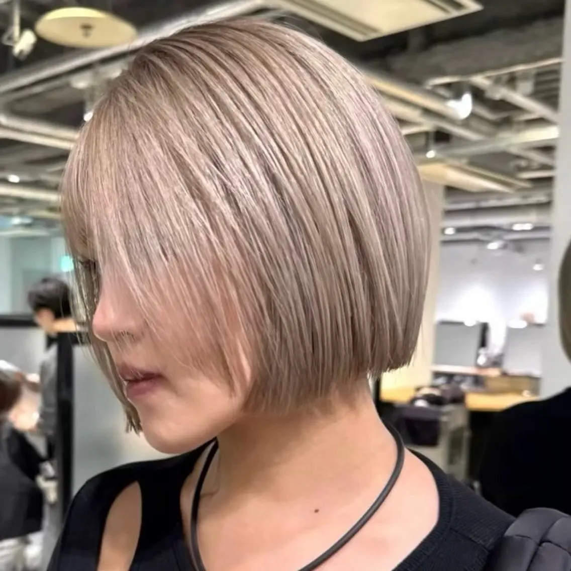 ショート カラー ミルクティーブラウン 名古屋/フウトのヘアスタイル