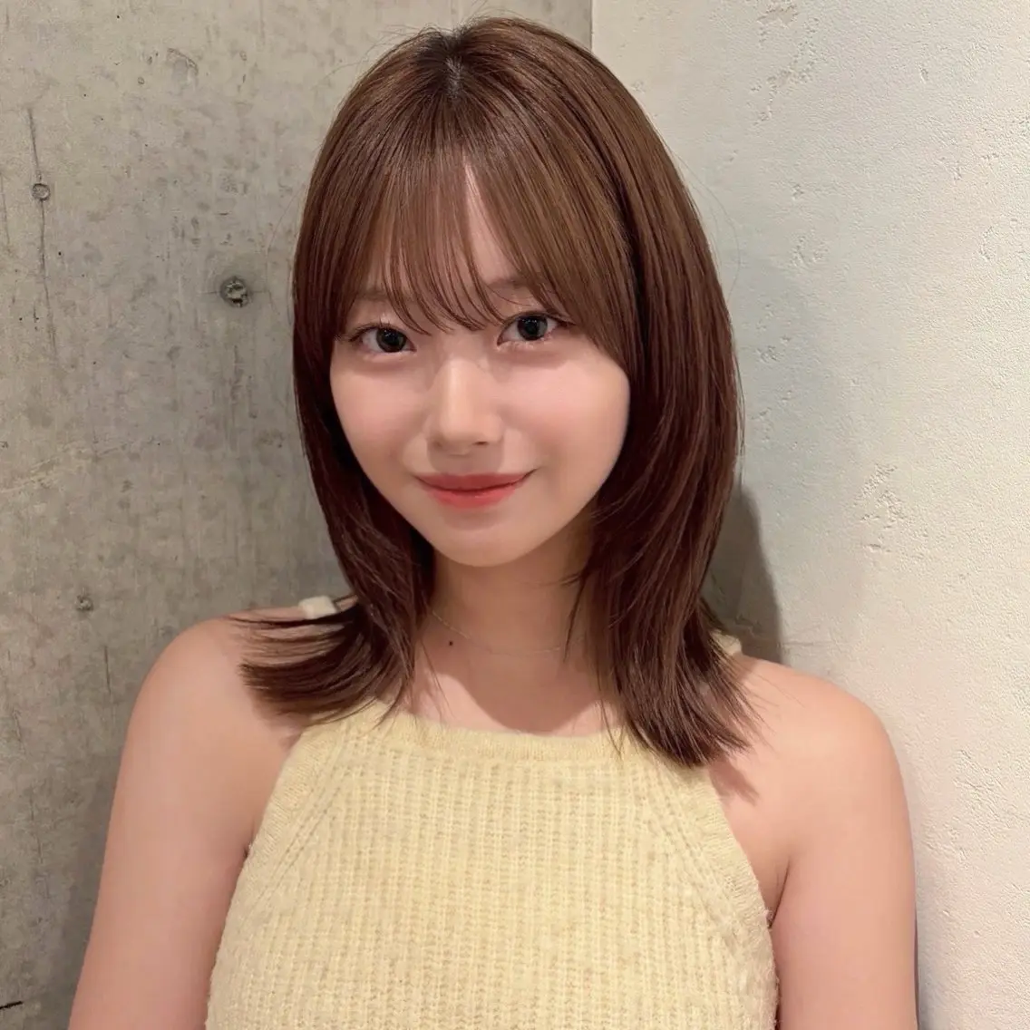 ミディアム ミディアムレイヤー レイヤーカット カット ヘアカラー トリートメント 🌸透明感/レイヤー / 栗林 彩🌸のヘアスタイル