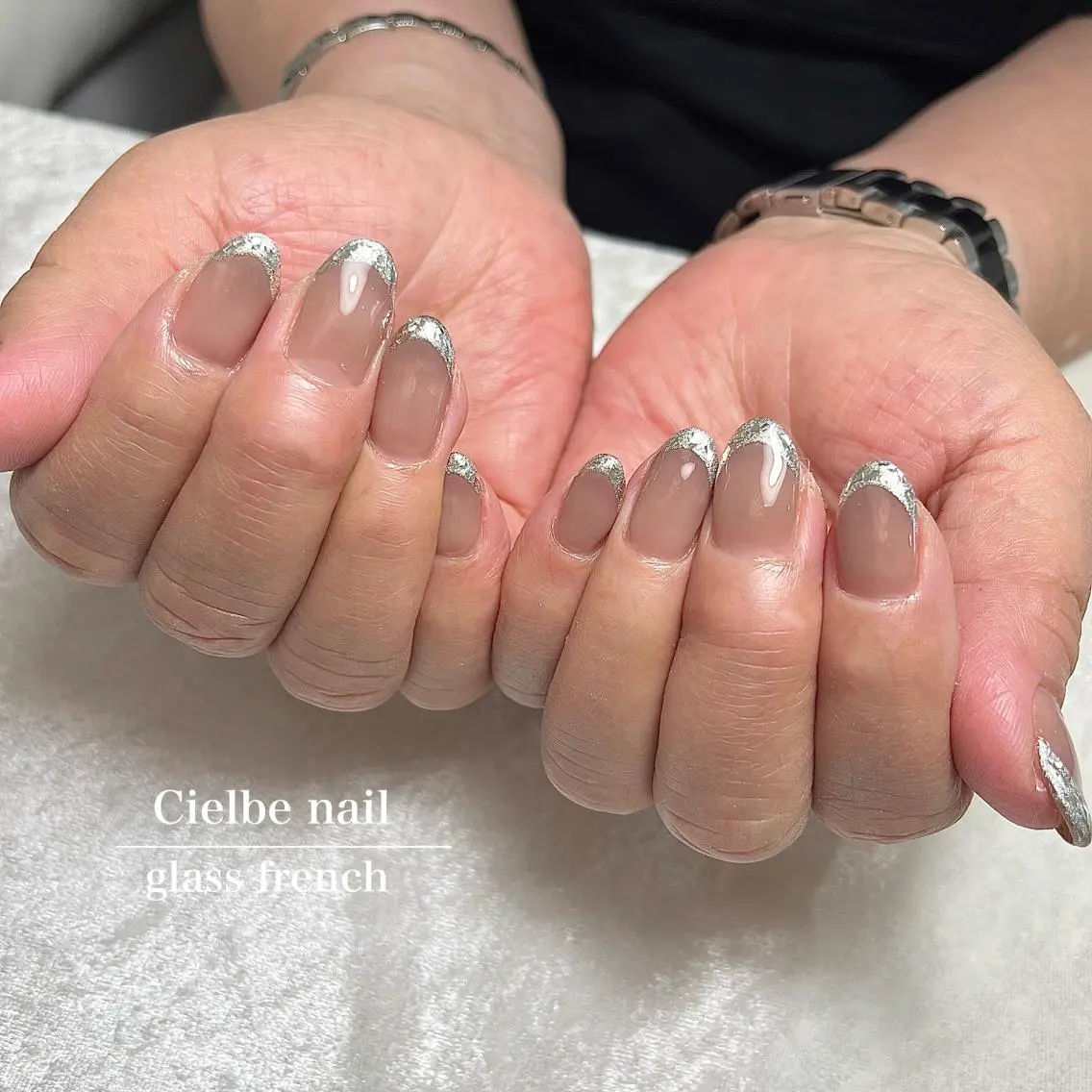 ネイル フレンチネイル ハンドネイル cielbe nailのネイルデザイン