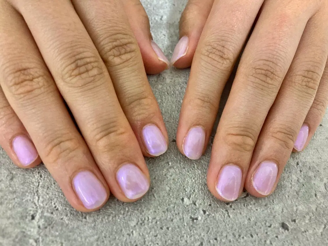ネイル ワンカラーネイル ハンドネイル mogunail &blowのネイルデザイン