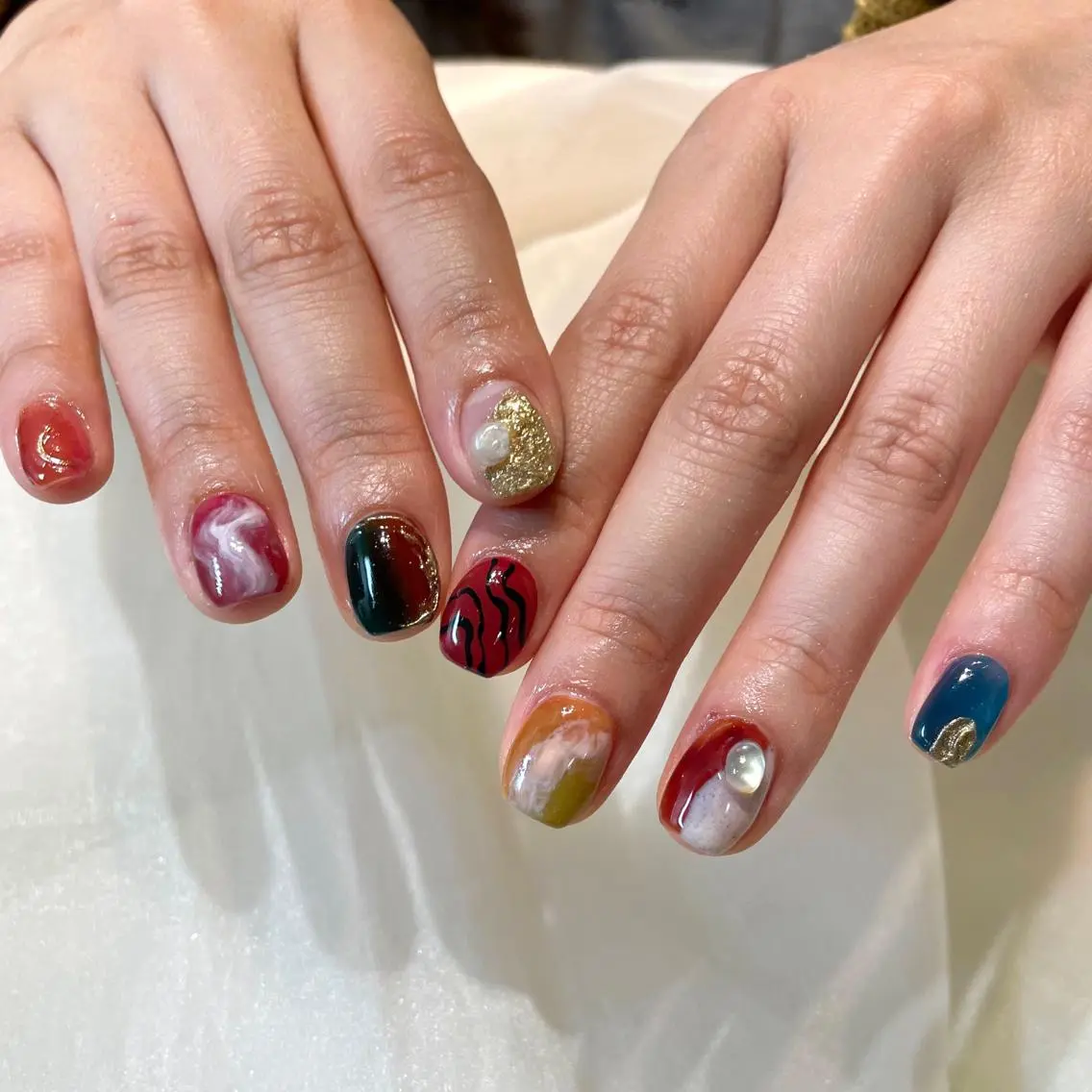 ネイル ハンドネイル 新井 ひなののネイルデザイン
