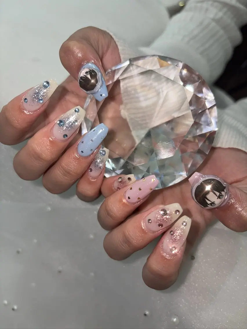 ネイル 持ち込み ハンドネイル Mermaid Nail♡Akariのネイルデザイン