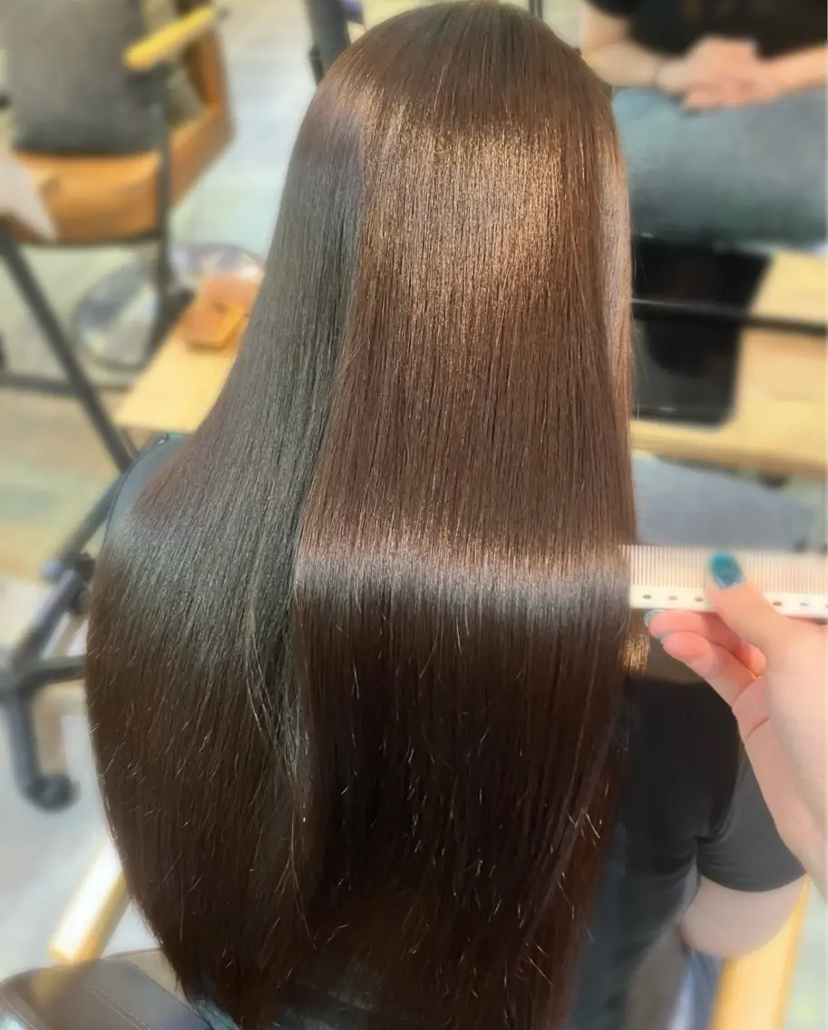 ロング 縮毛矯正 カット 縮毛矯正 🫧縮毛矯正支持率 No.1 ほのか🫧のヘアスタイル