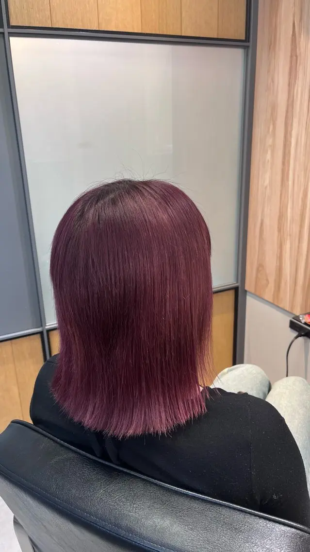 ショート ピンクラベンダー ioe  三宮 / 羽海のヘアスタイル