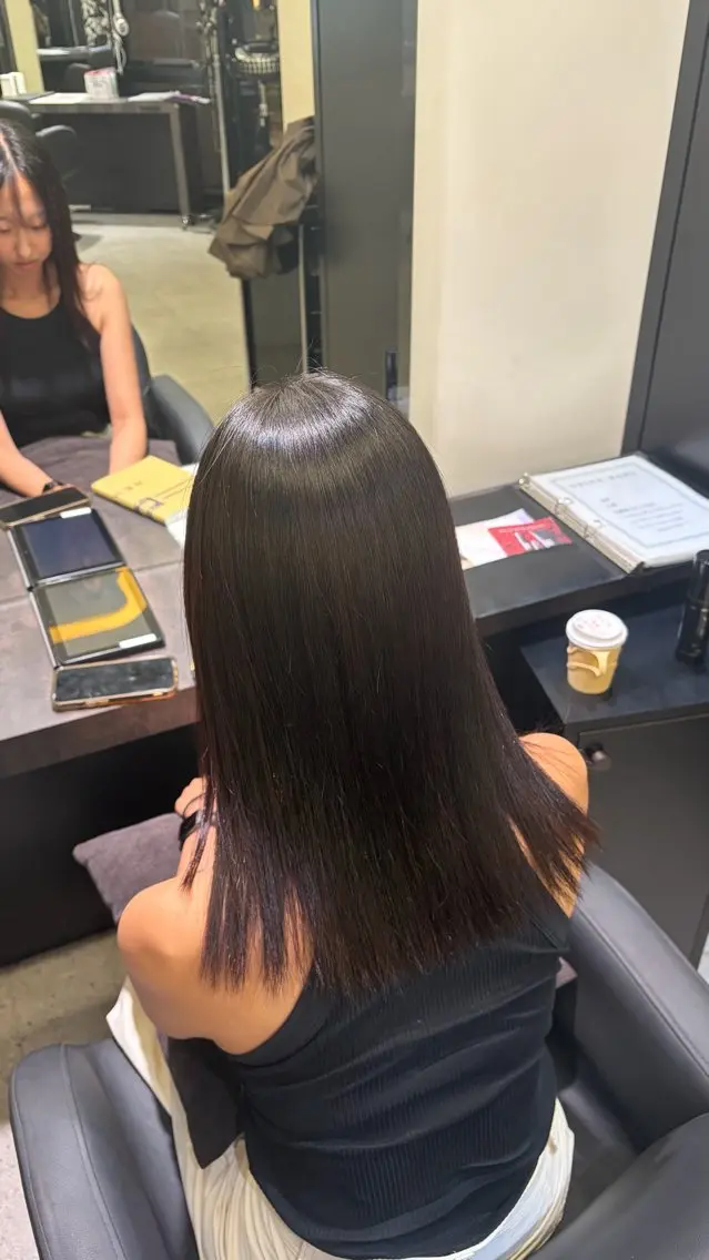 縮毛矯正 森下 美穂のヘアスタイル