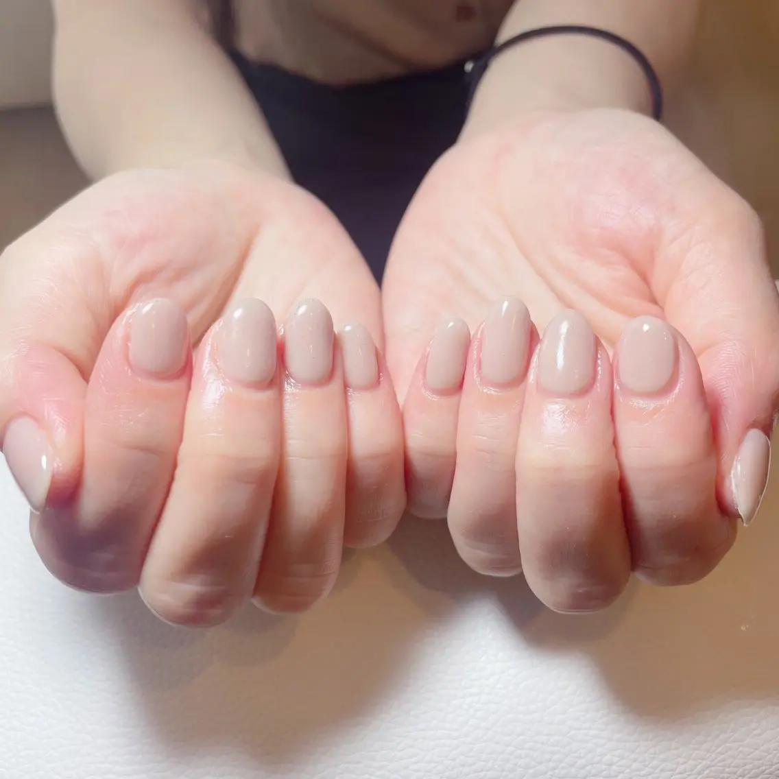ワンカラー・ラメグラデーション💅オフ、ケア込みの写真