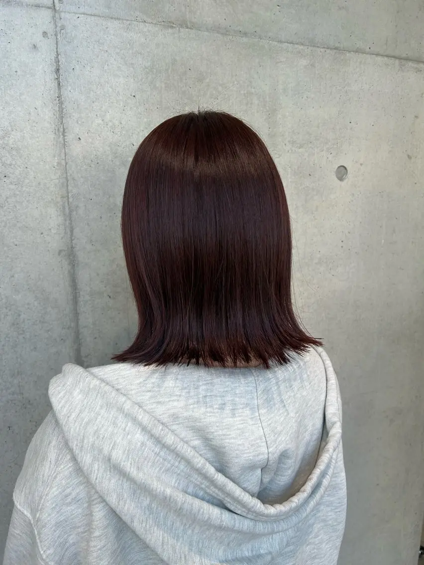 ショート カラー ヘアアレンジ カット ヘアカラー トリートメント ボブ艶モテカラー🫧 カリンのヘアスタイル