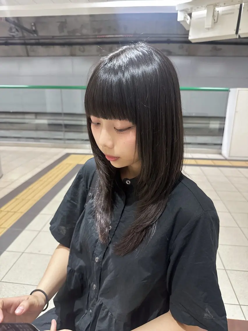 セミロング トリートメント トリートメント 井上 美沙姫のヘアスタイル