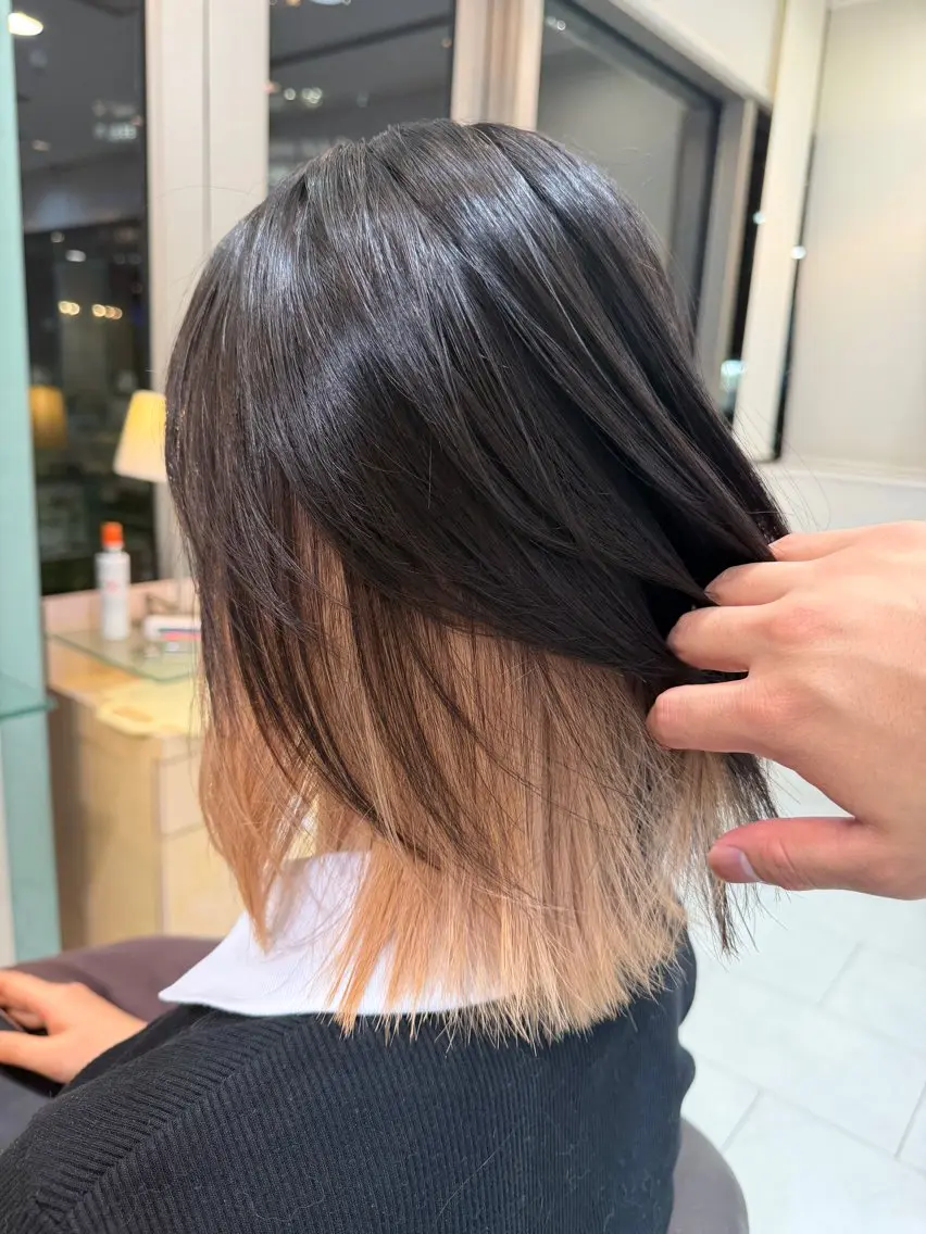 ミディアム トリートメント 透明感カラー／ 艶髪／たなべだいのヘアスタイル