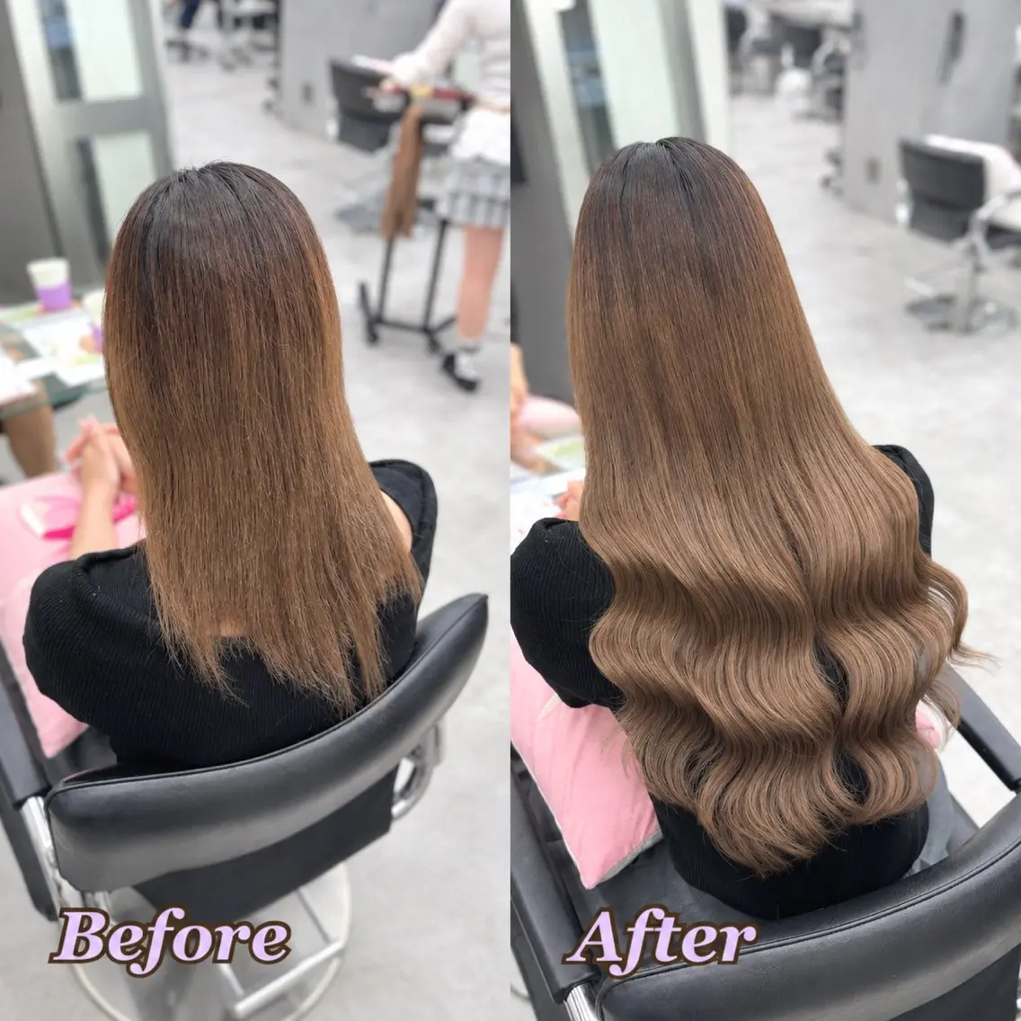 エクステ ヘアメ🎀ハイトーン 🩵エクステ🪄しほのヘアスタイル