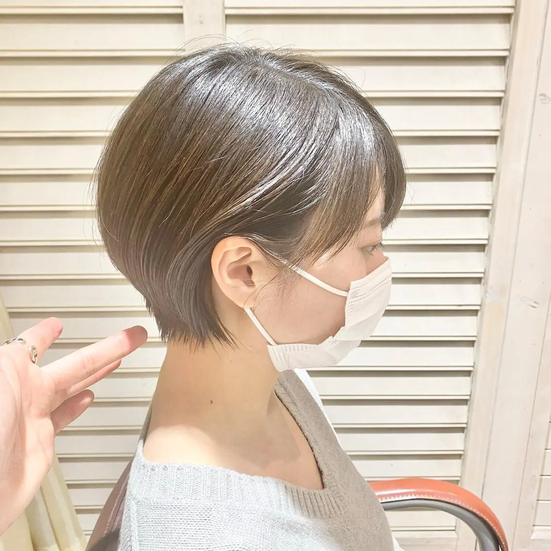 ショート ショートヘア 艶カラー/韓国風ヘア 🩵shioneのヘアスタイル