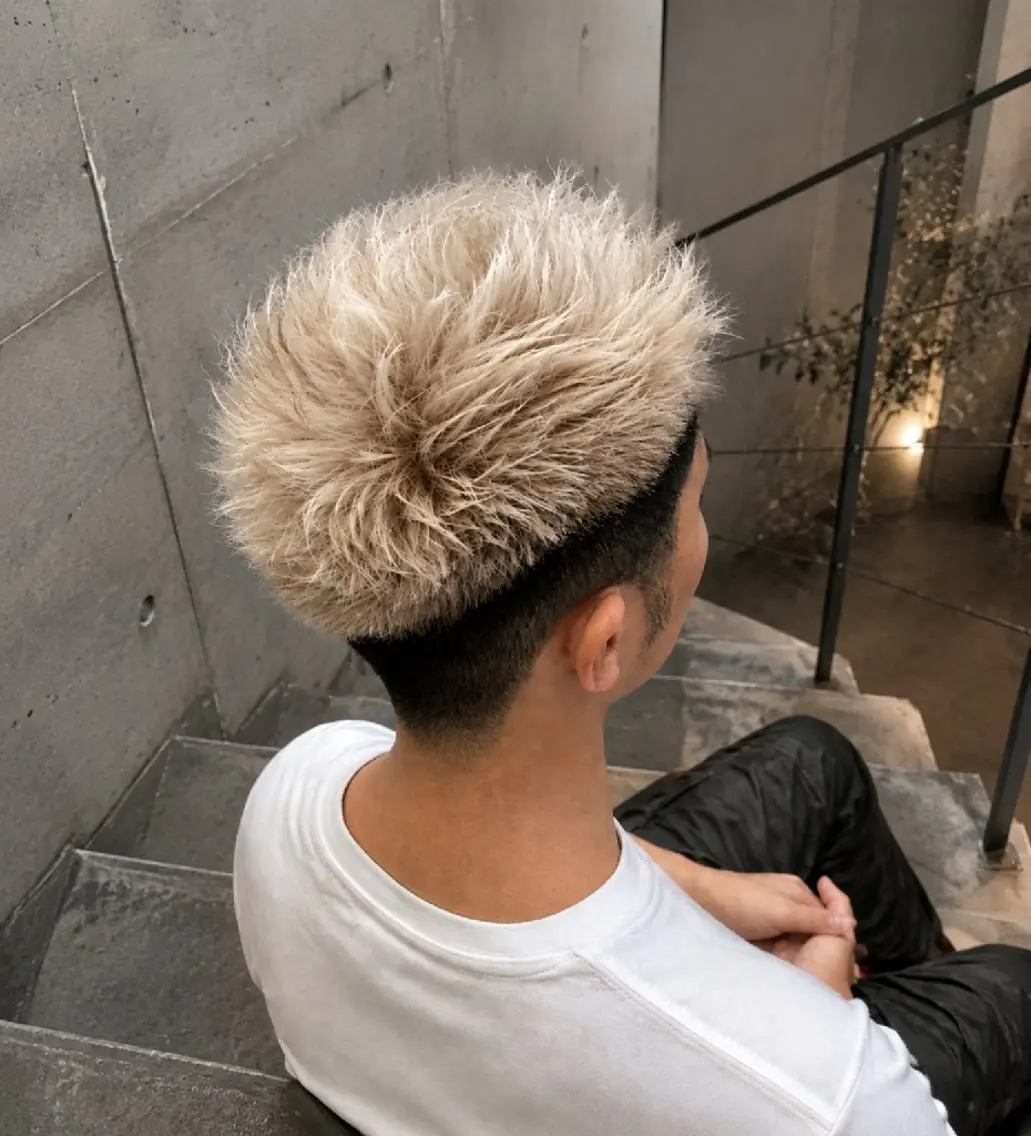 カラー ブリーチ デザインカラー 三木 敏嵩のヘアスタイル