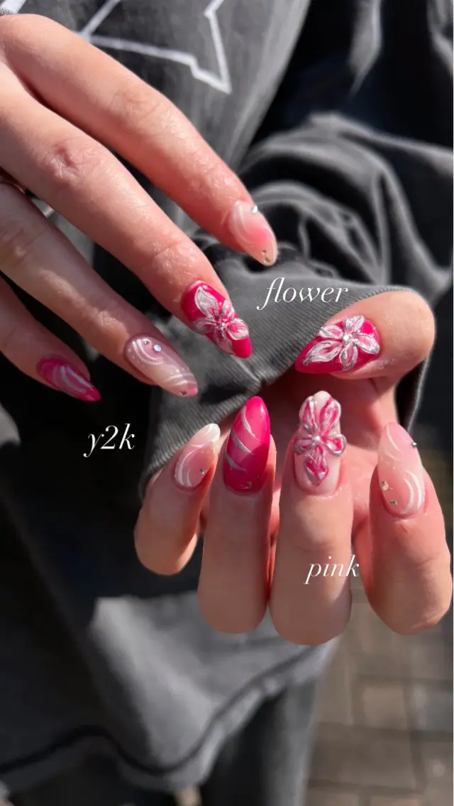 ネイル ピンク ハンドネイル Luann nail Sakiのネイルデザイン