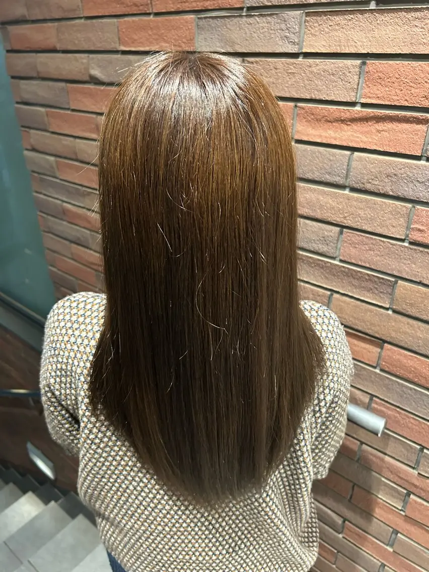 カラー ベージュカラー 隈園 菜々美のヘアスタイル