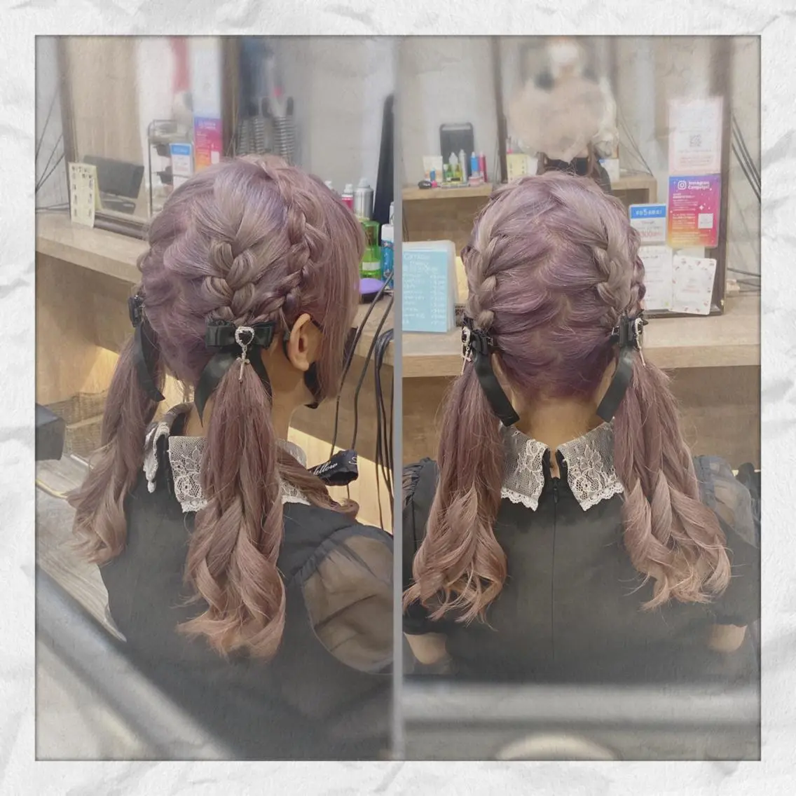 セミロング ヘアアレンジ ヘアセット ヘアセット/着付け 𓇼 まつもと𓇼のその他イメージ