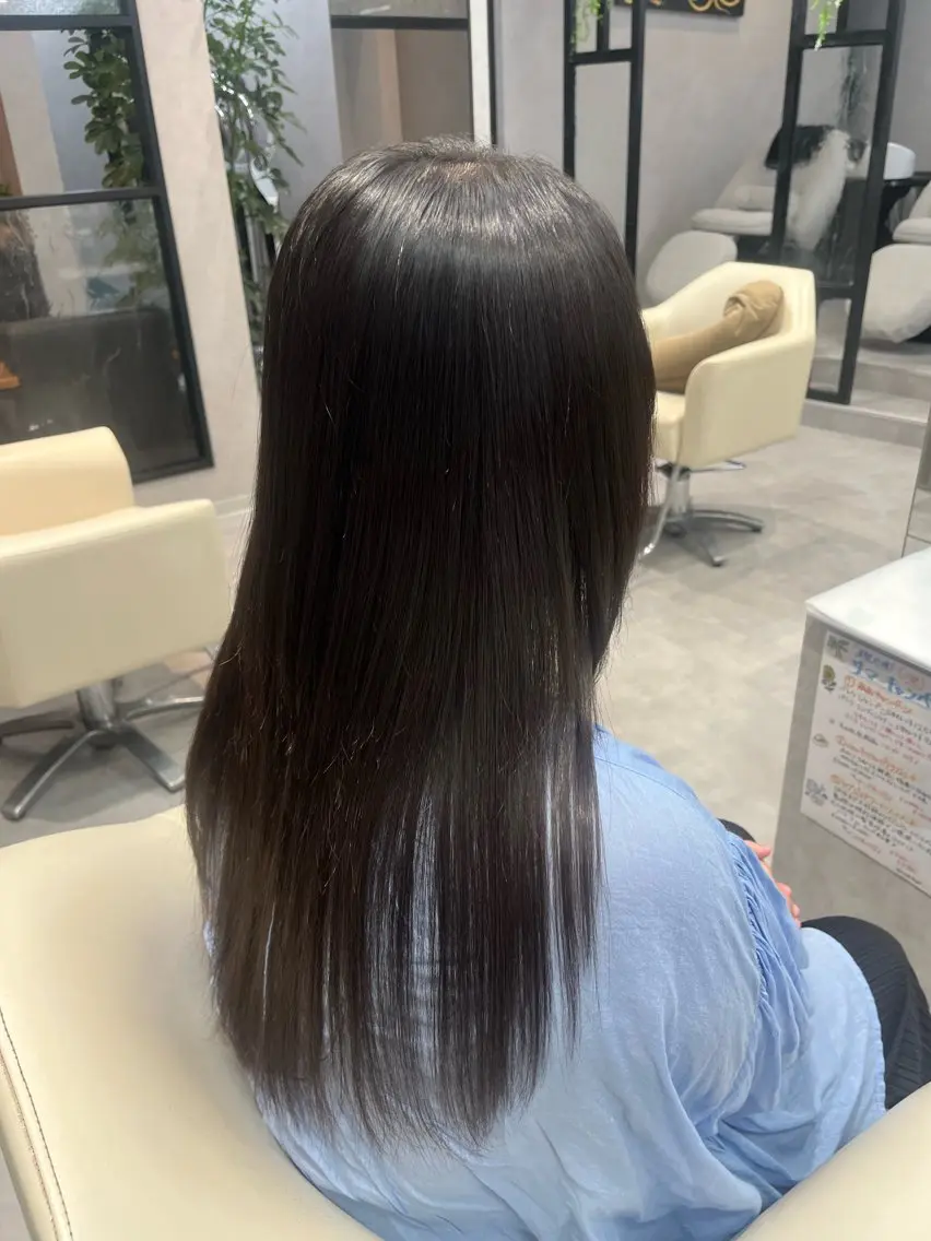 ロング も えのヘアスタイル