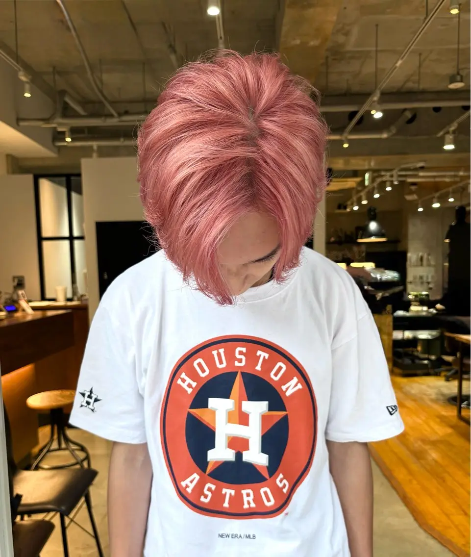 ショート カラー メンズ カット ヘアカラー men's大人っぽさ 🌱ナチュラル/るきのヘアスタイル