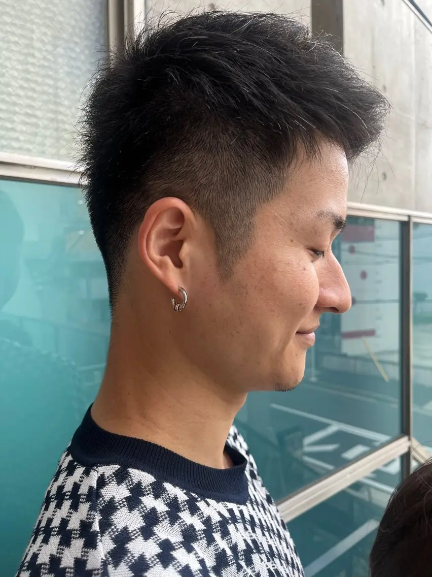 ショート メンズ 久木原 ゆりのヘアスタイル