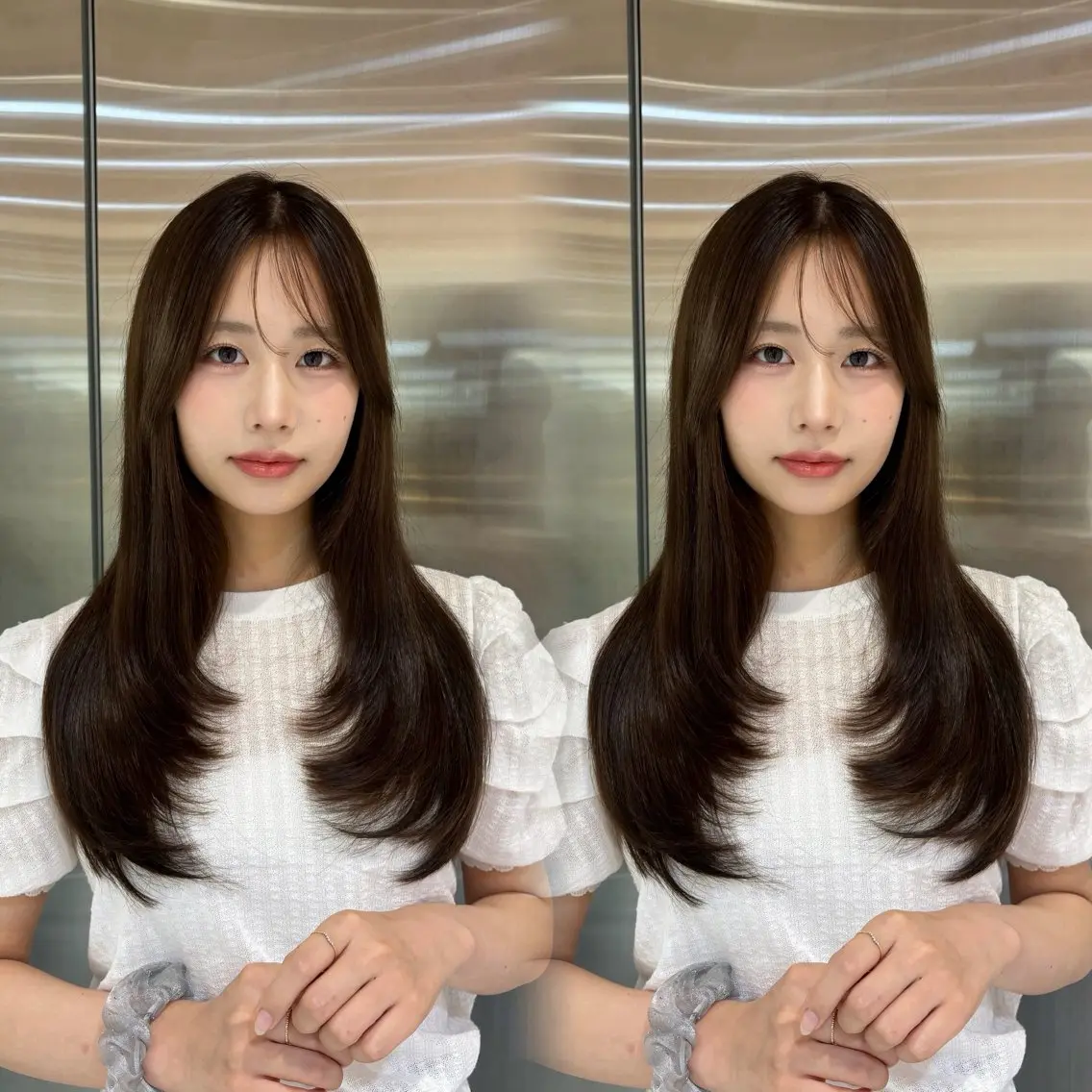 ロング レイヤーカット ロング カット ヘアカラー 新宿/ローレイヤー/ kurea🎀のヘアスタイル