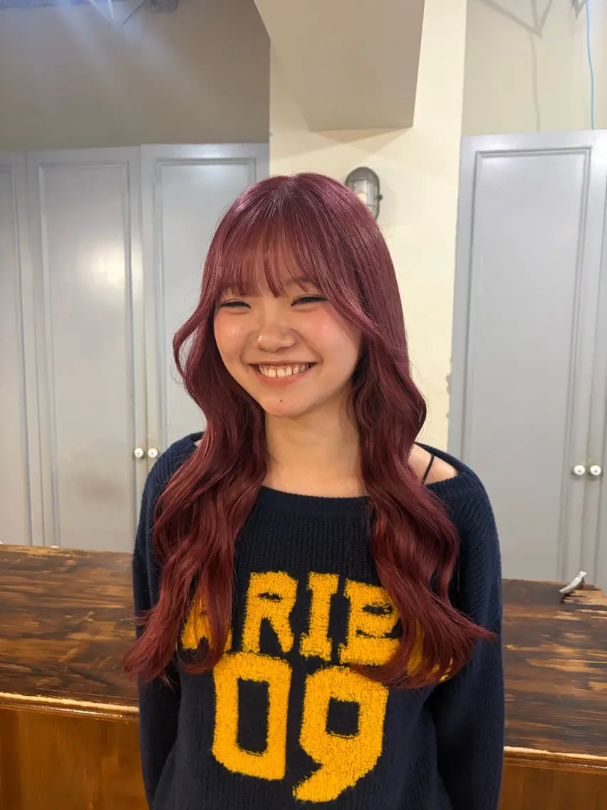 ロング カラー ヘアカラー トリートメント 🤩噂のMr.髪ポジ ティブ®️yu🤩のヘアスタイル