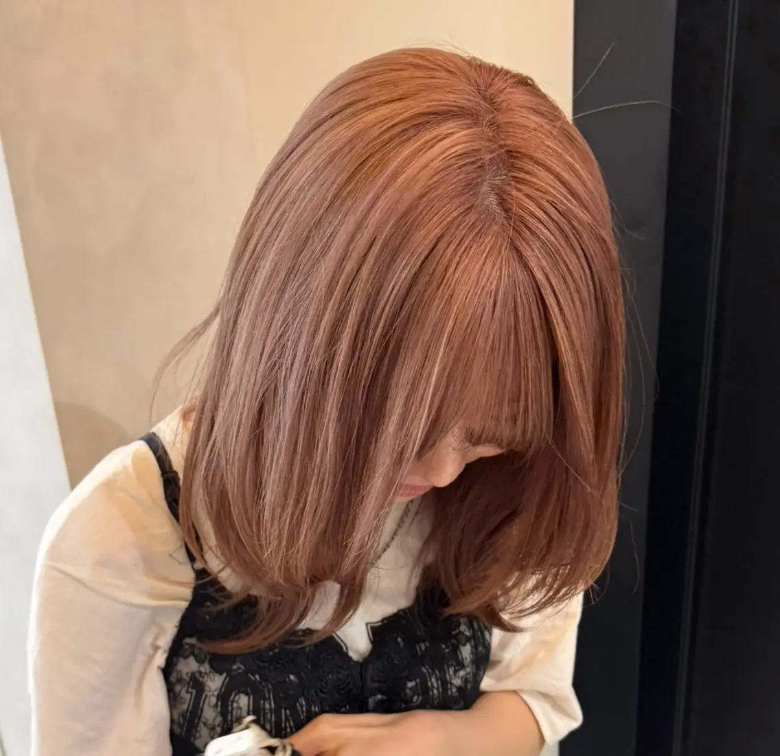 カラー ヘアカラー Kaho 心斎橋カラーモデルのヘアスタイル