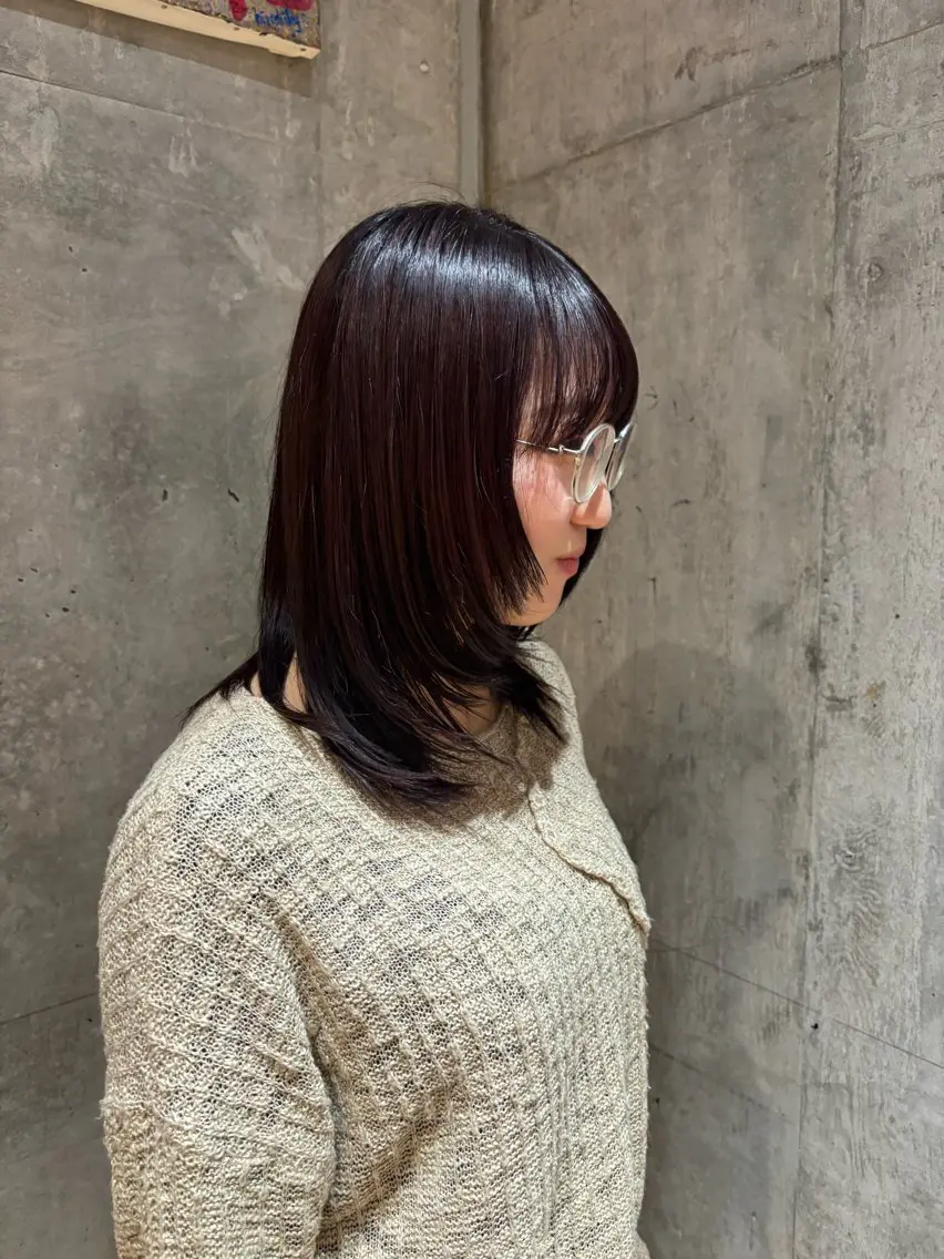 ミディアム カラー 黒髪 ☆カット/カラー/ ヘアアレンジ☆ ﾘｻのヘアスタイル