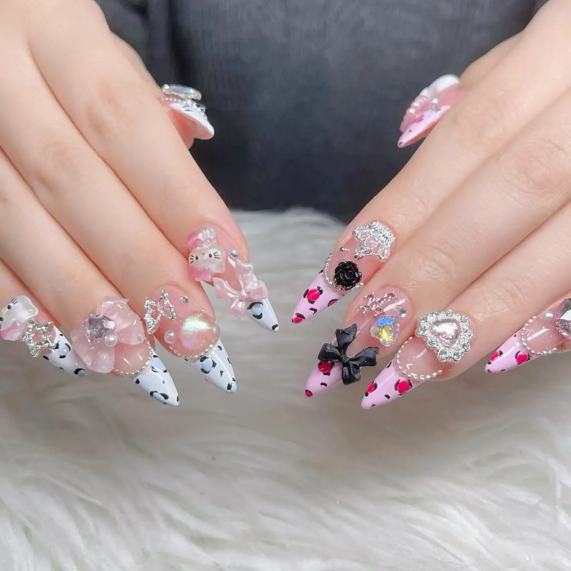 ネイル フットネイル フレンチネイル グラデーション 韓国ネイル ロングネイル ハンドネイル Hani Nail Salonのネイルデザイン