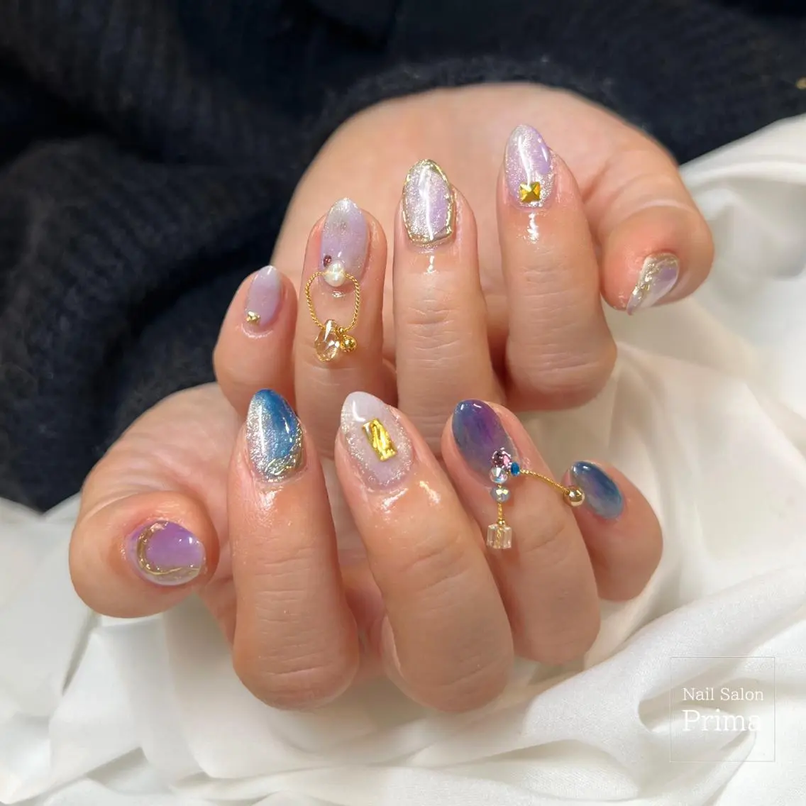 ミディアム ネイル SalonPrima 西院Nail&Eyeのネイルデザイン