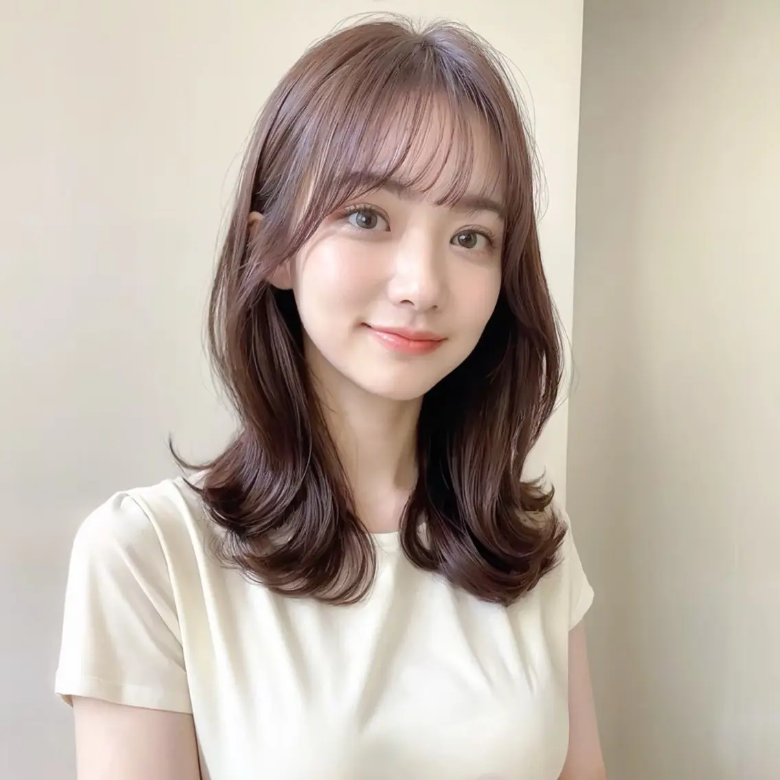 セミロング 🤍店長　髪質改善 カラー縮毛特化🤍のヘアスタイル