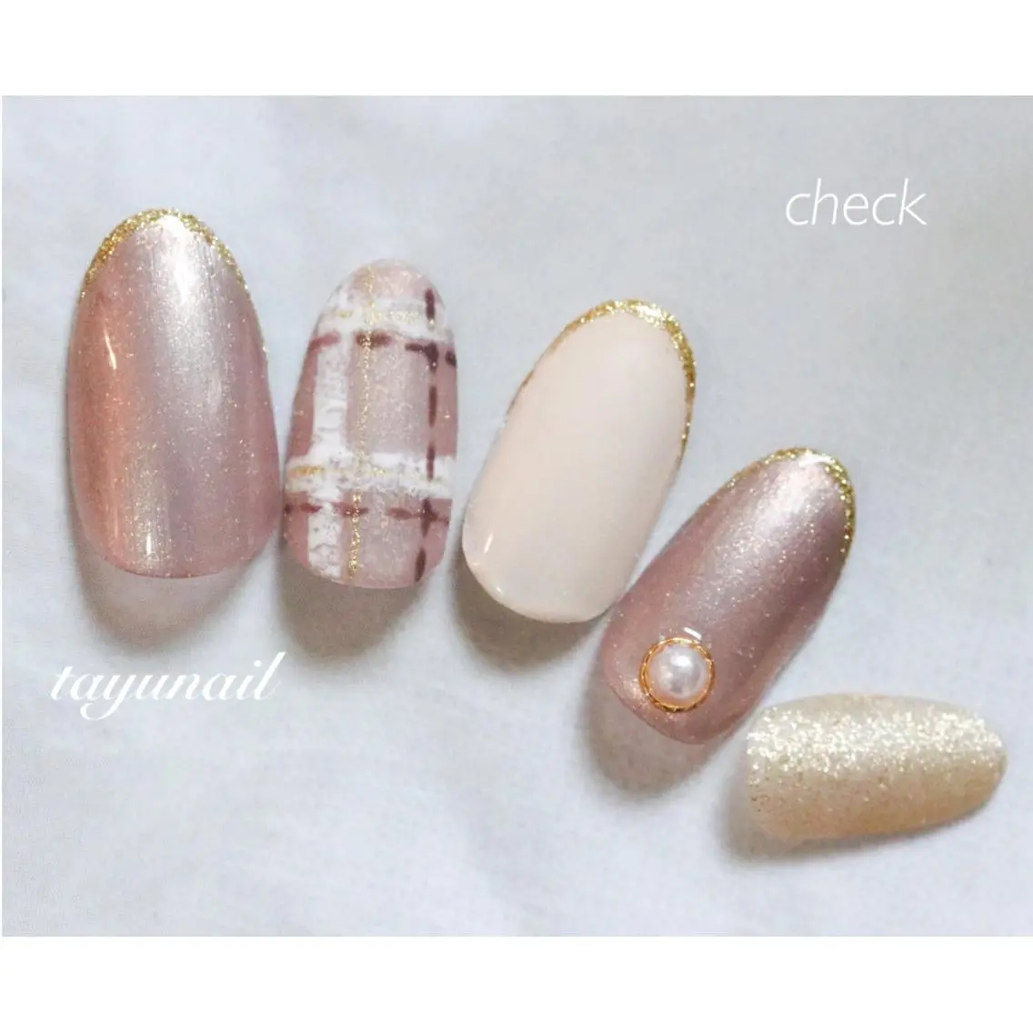 ネイル アートネイル ブルー フットネイル ジェルネイル ゴールド ネイルサロン 【たゆnail】のネイルデザイン