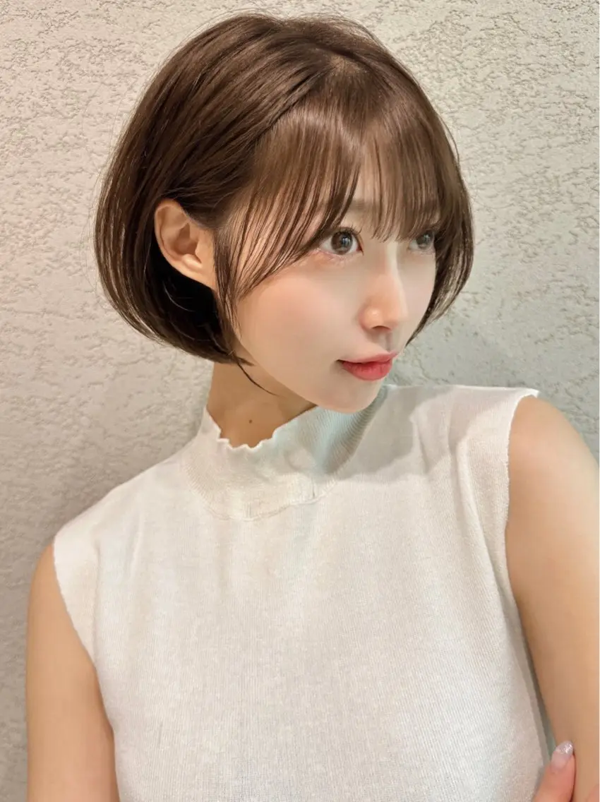 ショート カラー カット ヘアカラー トリートメント 美髪縮毛矯正✨🫧 レイヤー川村利幸のヘアスタイル