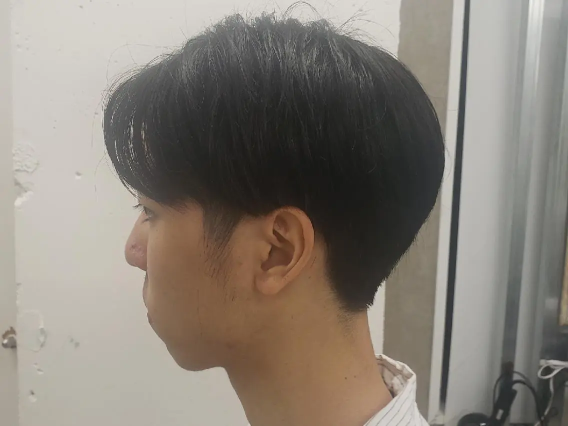 メンズ ショート センターパート ナチュラル・抜け感 永井　賢三のヘアスタイル
