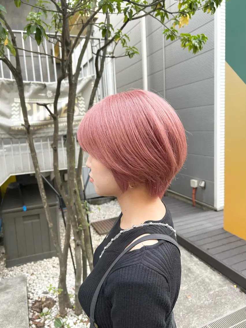 ショート カラー カット ヘアカラー トリートメント ヘアセット 🫧艶ダブルカラー ブリーチ🫧トモヤのヘアスタイル