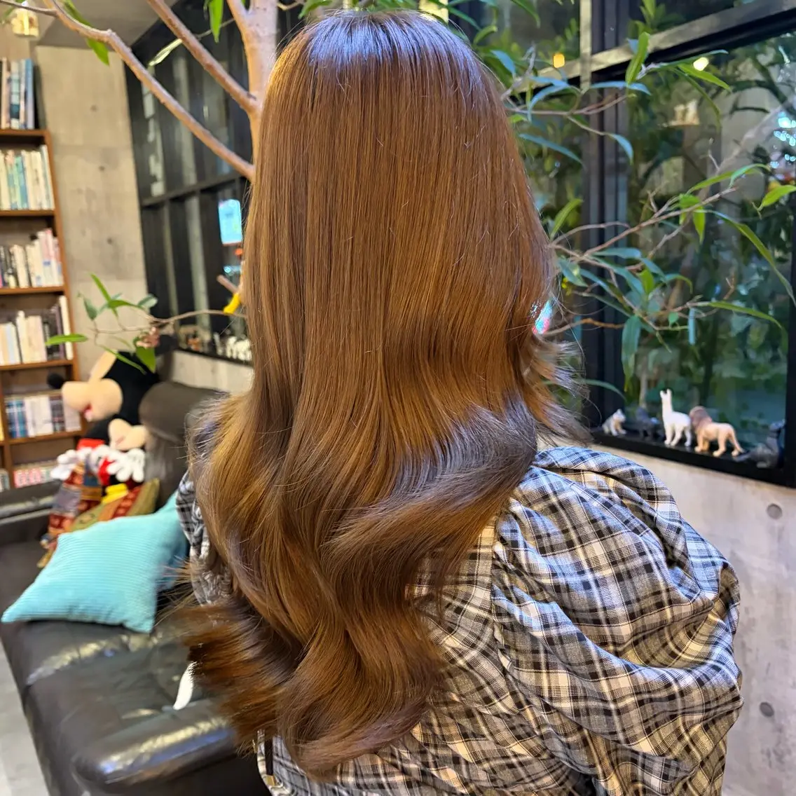 ロング カラー ヘアカラー トリートメント 【縮毛矯正特化】 kyokaのヘアスタイル