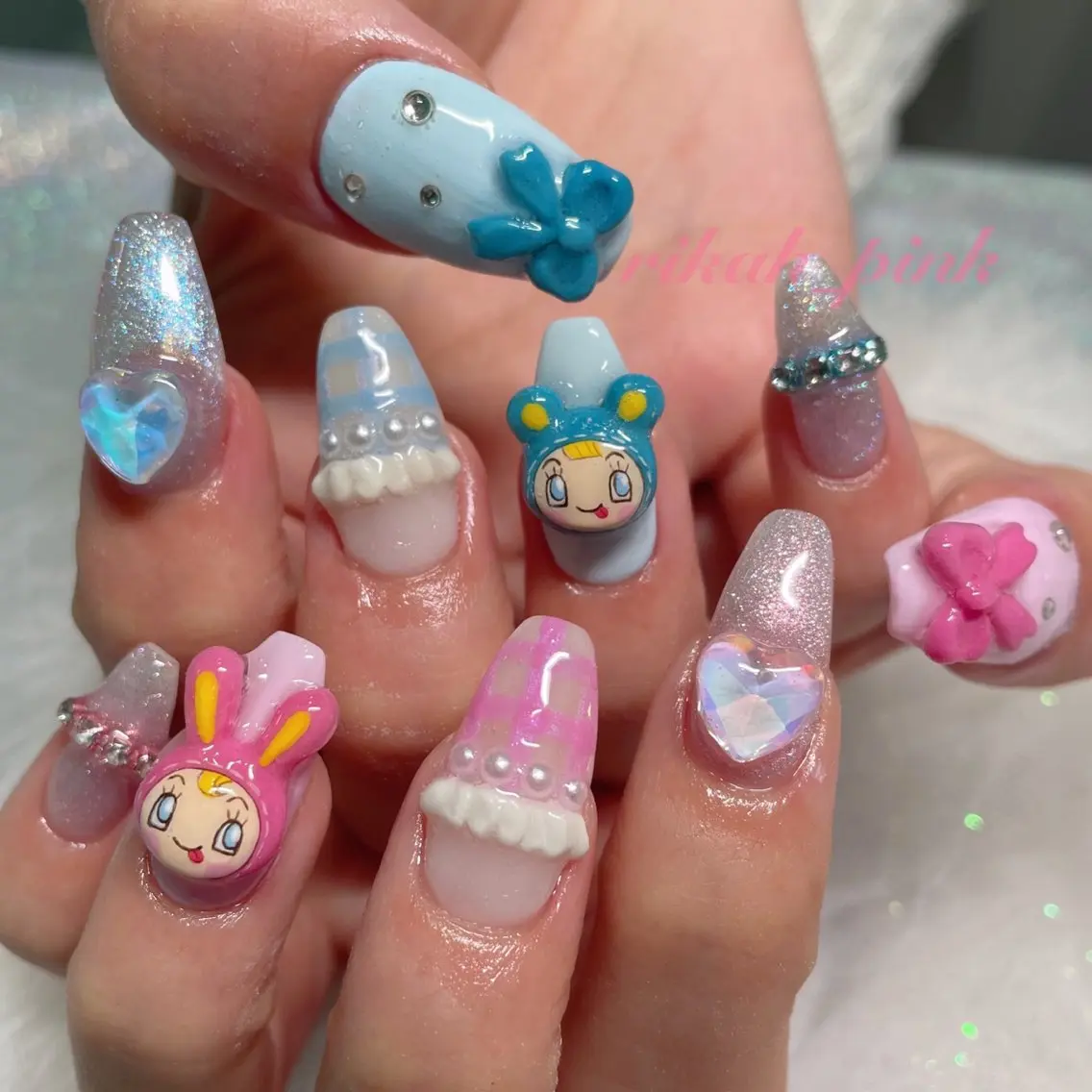 ネイル アートネイル ジェルネイル HIKA🦋 個性派スカルプネイルのネイルデザイン