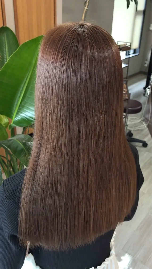 セミロング カラー アッシュ アッシュブラウン ブラウンカラー 透明感カラー ヘアカラー arika もえのヘアスタイル