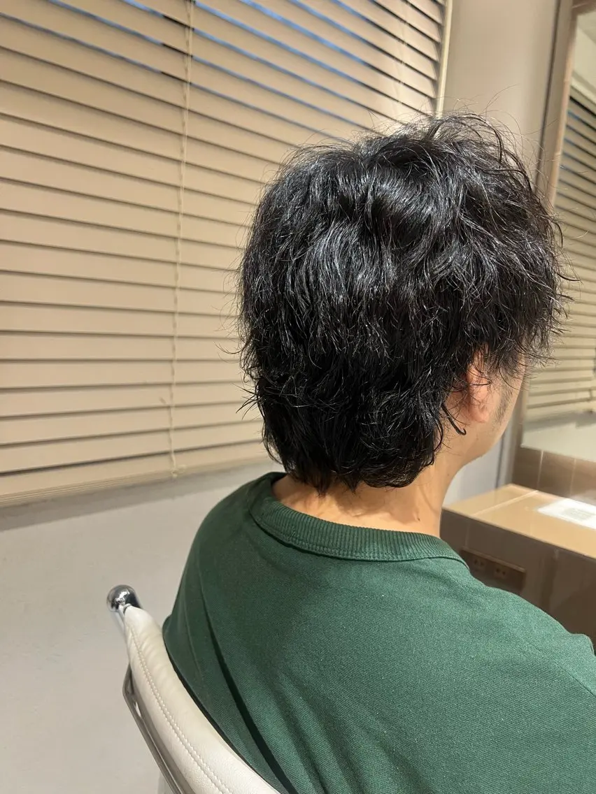 パーマ メンズ カット パーマ 脇山 真生のヘアスタイル