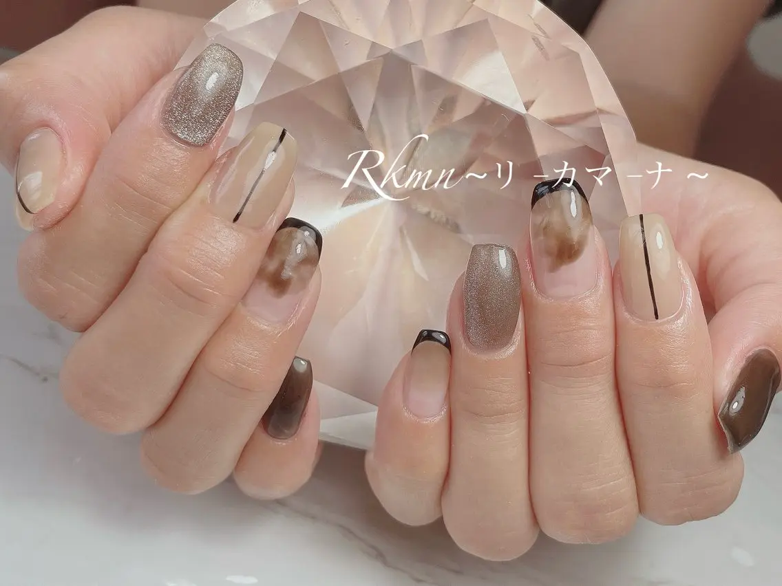 ネイル アートネイル 持ち込み スカルプネイル ハンドネイル フットネイル ハンドケア Rkmn ~リ-カマ-ナ~のネイルデザイン