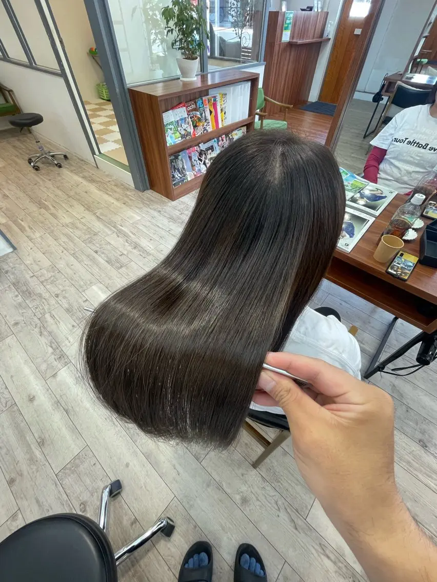 ロング 美髪矯正/髪質改善/ 福崎航平のヘアスタイル