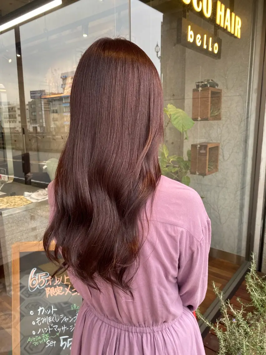 🪴大人気🪴透明感イルミナカラー+AVEDA3stepトリートメントの写真