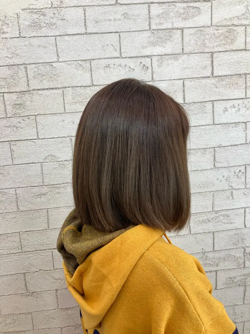 ミディアム カラー カット ヘアカラー トリートメント 🐈‍⬛Namie 🐈‍⬛のヘアスタイル