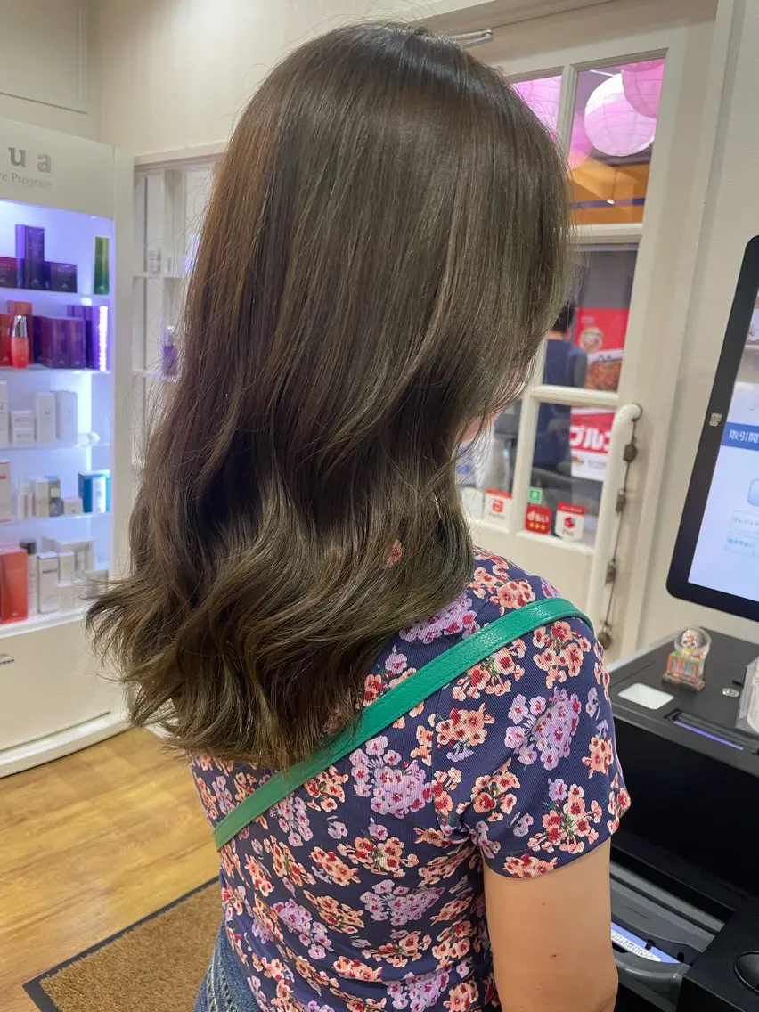 カラー ベージュカラー オリーブベージュ ヘアカラー 🦋メンズカット/パ ーマモデル紀輔🦋のヘアスタイル
