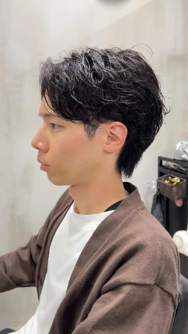 【最先端パーマ】メンズカット＋ THEO泡パーマの写真