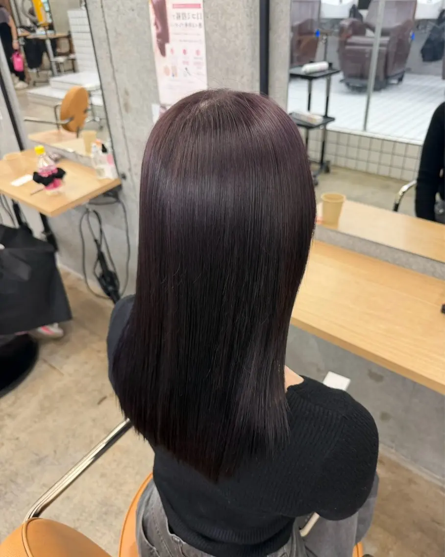 カラー カット ヘアカラー トリートメント 🍒透明感カラー× 艶髪🍒Mihoのヘアスタイル