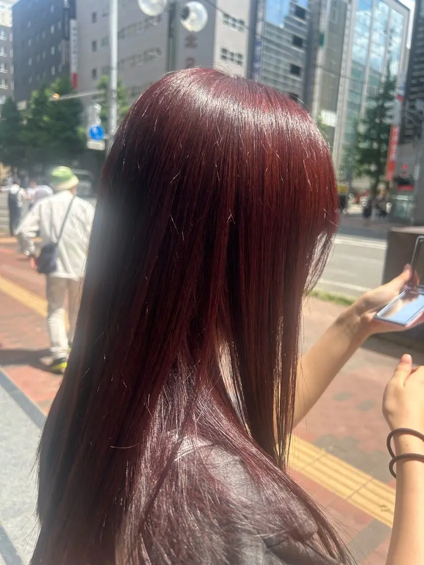 ロング カラー 𝐑𝐈𝐎ྀིのヘアスタイル