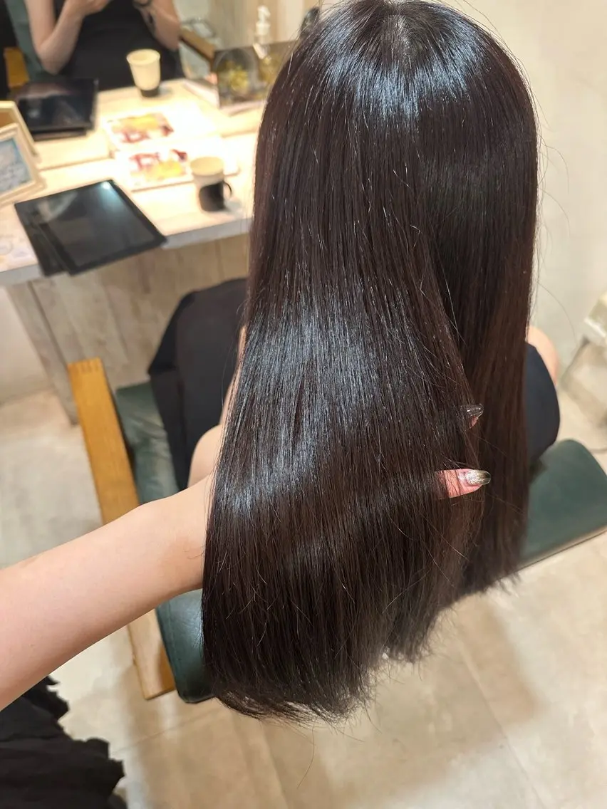 🎀minimo限定🎀[冬のヘアケアメニュー!❄️‎🤍]ワンカラー＋トリートメント✨️の写真