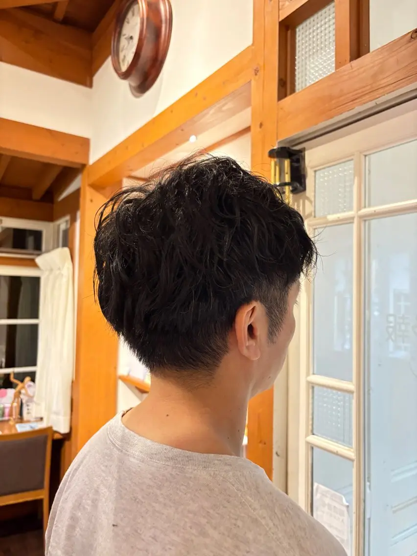 パーマ カット パーマ 河合 莉緒のヘアスタイル