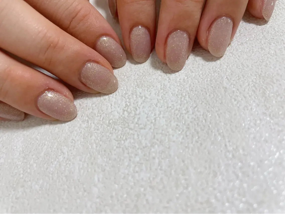 ネイル オーロラネイル ブルー フットネイル フレンチネイル ジェルネイル ハンドネイル kiki nail たまプラーザのネイルデザイン